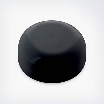 Dome Heat Seal PP Back Gloss Black - ebottles
