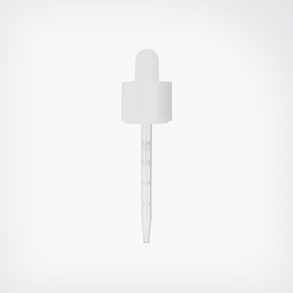 Smooth Sided Child Resistant Tamper Evident (CRTE) Graduated Plastic Pipette White - ebottles-store