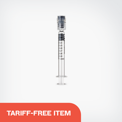 Long Graduated Glass Syringe - Luer Lock