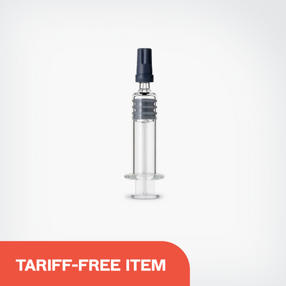 Standard Non-Graduated Glass Syringe - Straight Tip & End Cap