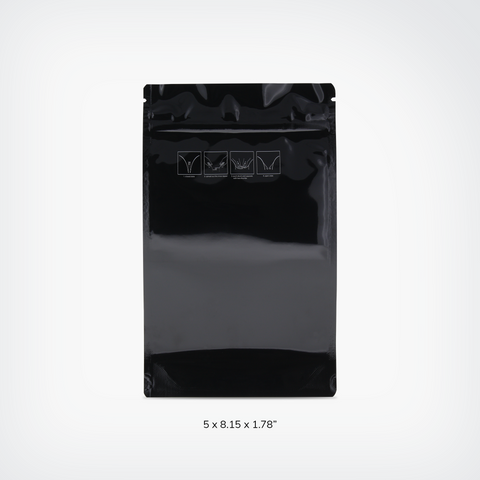 新品未開封 NJZ MINI CARD IN BLACK FOIL BAG Mylar Foil Top Fill Bags | ebottles-store