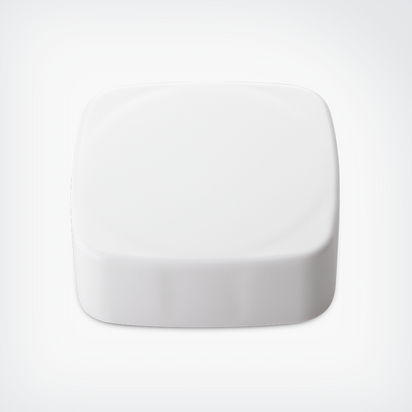 Square Smooth Sided Matte White - ebottles