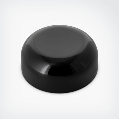 Dome Gloss Black PE Lined - ebottles