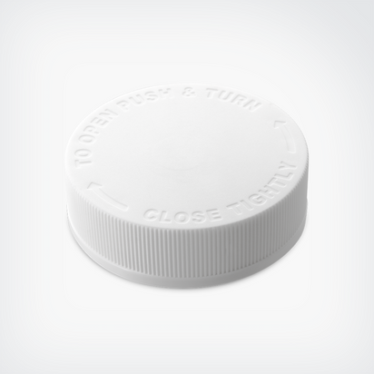Text Style Ribbed White PE Lined - ebottles