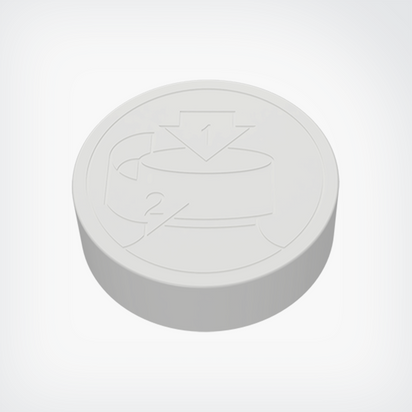 Smooth Sided Pictorial Debossed PE Lined White - ebottles-store