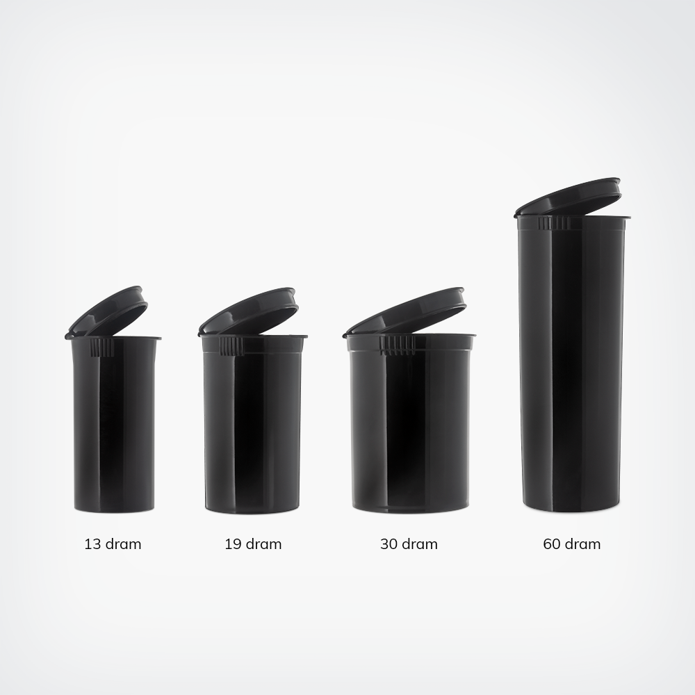 Child Resistant Pop Top Flower Jars