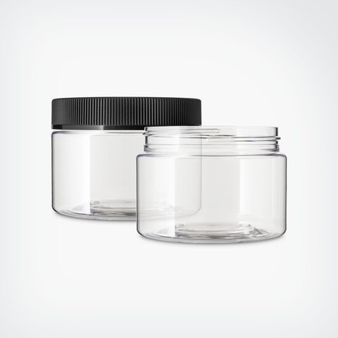 PET Value Size Child Resistant Flower Jars