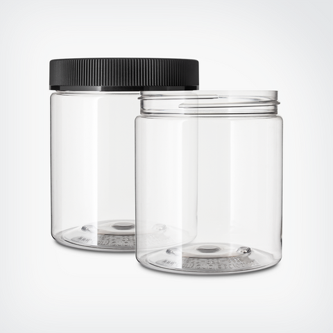PET Value Size Child Resistant Flower Jars
